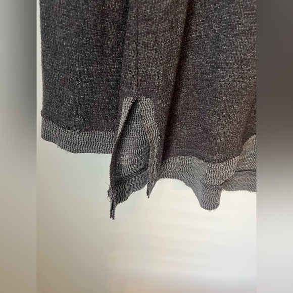 Maeve x Anthropologie Charcoal Heather Grey Risa Hacci Cowl Tunic Sweater Small - Picture 10 of 11
